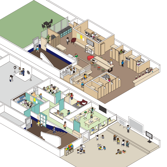 HACORI豊前田の俯瞰図